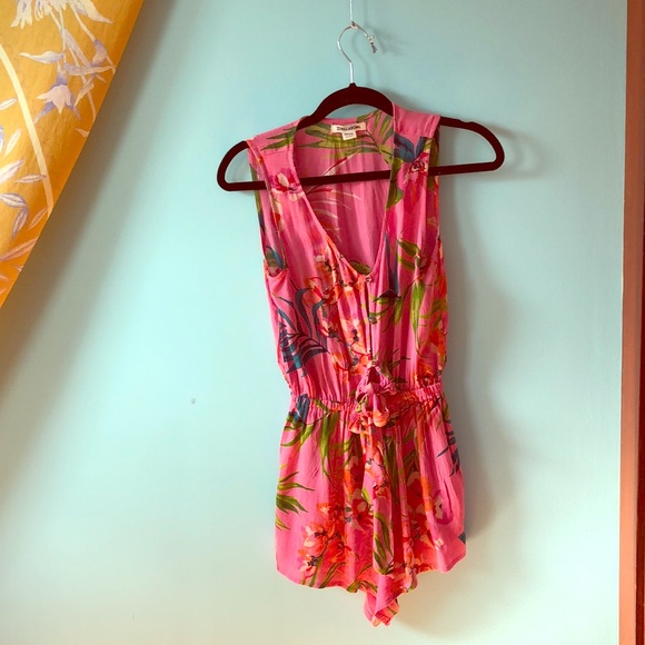 Billabong Dresses & Skirts - BillaBong Pink Floral Romper